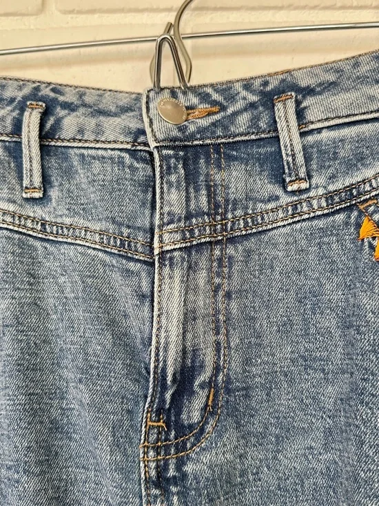 Brooklyn Dolly Long Cotton Jean Maxi Skirt Large - Picture 5 of 15